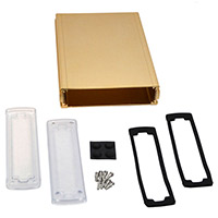 Bud Industries - EXN-23362-GDP - BOX ALUM CLR/GLD 8.23"L X 5.77"W