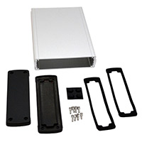 Bud Industries - EXN-23362-SV - BOX ALUM BLK/SLV 8.23"L X 5.77"W