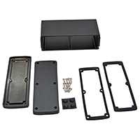 Bud Industries - EXN-23363-BK - BOX ALUM BLACK 3.5"L X 7"W