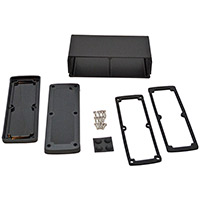 Bud Industries - EXN-23363-BKP - BOX ALUM BLACK 3.5"L X 7"W