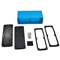 Bud Industries - EXN-23363-BL - BOX ALUM BLK/BLU 3.5"L X 7"W