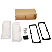 Bud Industries - EXN-23363-GDP - BOX ALUM CLR/GLD 3.5"L X 7"W