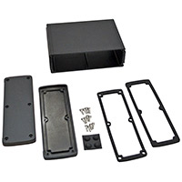 Bud Industries - EXN-23364-BK - BOX ALUM BLACK 5.08"L X 7"W