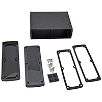 Bud Industries - EXN-23364-BKP - BOX ALUM BLACK 5.08"L X 7"W