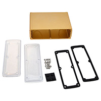 Bud Industries - EXN-23364-GDP - BOX ALUM CLR/GLD 5.08"L X 7"W