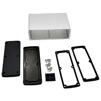 Bud Industries - EXN-23364-SV - BOX ALUM BLK/SLV 5.08"L X 7"W