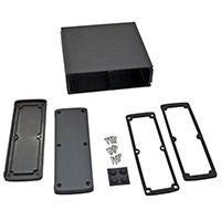 Bud Industries - EXN-23365-BK - BOX ALUM BLACK 6.65"L X 7"W