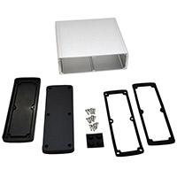 Bud Industries - EXN-23365-SV - BOX ALUM BLK/SLV 6.65"L X 7"W