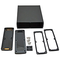 Bud Industries - EXN-23366-BKP - BOX ALUM BLACK 8.23"L X 7"W