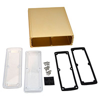 Bud Industries - EXN-23366-GDP - BOX ALUM CLR/GLD 8.23"L X 7"W