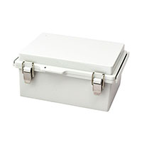 Bud Industries - PTQ-11048 - BOX PLASTIC GRAY 8.6"L X 6.3"W