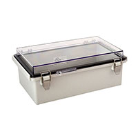 Bud Industries - PTQ-11050-C - BOX PLASTIC 10.57"L X 6.3"W