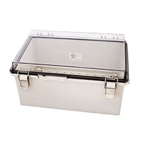 Bud Industries - PTQ-11059-C - BOX PLASTIC 12.14"L X 7.87"W