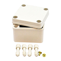 Bud Industries - PTS-25302 - BOX PLASTIC GRAY 3.15"L X 3.15"W