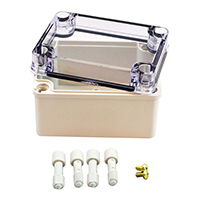 Bud Industries - PTS-25308-C - BOX PLASTIC GRY/CLR 4.3"LX3.15"W