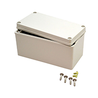 Bud Industries - PTS-25317 - BOX PLASTIC GRAY 6.38"L X 3.23"W