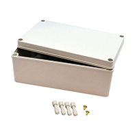 Bud Industries - PTS-25338 - BOX PLASTIC GRAY 9.84"L X 5.91"W