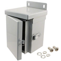 Bud Industries - N3R-5801 - BOX STEEL GRAY 4"L X 4"W