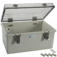 Bud Industries - NBA-10162 - BOX ABS GRAY/CL 11.81"L X 7.85"W