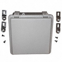 Bud Industries - NBB-15240 - BOX PBT/PC GRAY 5.9"L X 5.9"W