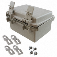 Bud Industries - NBF-32102 - BOX ABS/PC GRAY 5.11"L X 3.93"W