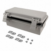 Bud Industries - NBF-32106 - BOX ABS/PC GRAY 7.87"L X 3.93"W