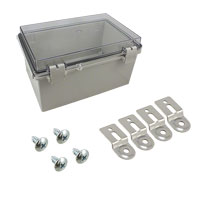 Bud Industries - NBF-32218 - BOX ABS/PC GRY/CL 11.81" X 7.87"