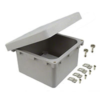 Bud Industries - NF-6610 - BOX FIBERGLASS GRY 7.74"LX7.74"W