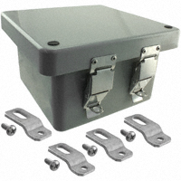 Bud Industries - NFL-6630 - BOX FIBERGLASS GRY 7.74"LX7.74"W