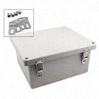 Bud Industries - NFL-6633 - BOX FIBERGLASS GRY 13.74"X11.94"