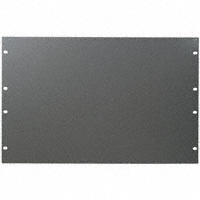 Bud Industries - PA-1107-MG - PANEL ALUMINUM 19" METALLIC GRAY