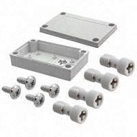 Bud Industries - PIP-11760 - BOX PLASTIC GRAY 5.12"L X 3.15"W