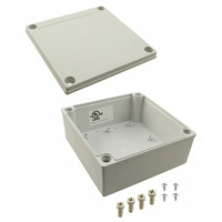 Bud Industries - PIP-11767 - BOX PLASTIC GRAY 5.12"L X 5.12"W