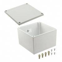 Bud Industries - PIP-11774 - BOX PLASTIC GRAY 7.09"L X 7.09"W