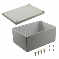 Bud Industries - PIP-11777 - BOX PLSTC GRAY 10.04"L X 7.09"W