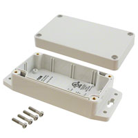 Bud Industries - PN-1321-MB - BOX PLASTIC GRAY 4.53"L X 2.56"W