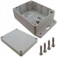 Bud Industries - PN-1323-MB - BOX PLASTIC GRAY 4.53"L X 3.54"W