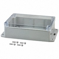 Bud Industries - PN-1324-CMB - BOX PLSTC GRAY/CLR 6.73"LX4.76"W