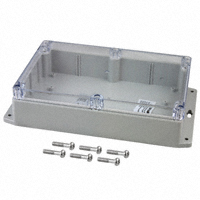 Bud Industries - PN-1325-CMB - BOX PLSTC GRAY/CLR 8.74"LX5.75"W