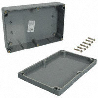 Bud Industries - PN-1325-DG - BOX ABS GRAY 8.74"L X 5.74"W