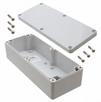 Bud Industries - PN-1326 - BOX PLASTIC GRAY 7.68"L X 3.15"W