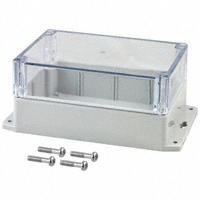 Bud Industries - PN-1327-CMB - BOX PLSTC GRAY/CLR 6.73"LX4.76"W