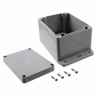 Bud Industries - PN-1328-DGMB - BOX ABS GRAY 4.53"L X 3.54"W