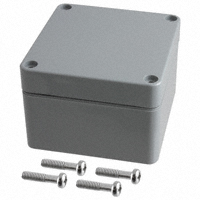 Bud Industries - PN-1331-DG - BOX ABS GRAY 3.23"L X 3.15"W