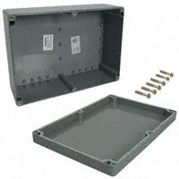 Bud Industries - PN-1335-DG - BOX ABS GRAY 10.43"L X 7.28"W