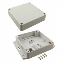 Bud Industries - PN-1336-MB - BOX PLASTIC GRAY 4.76"L X 4.77"W