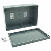 Bud Industries - PN-1340-DG - BOX ABS GRAY 9.45"L X 6.3"W