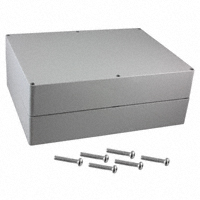 Bud Industries - PN-1343 - BOX PLSTC GRAY 11.81"L X 9.06"W