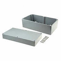 Bud Industries - PN-1344-DG - BOX ABS GRAY 14.13"L X 7.85"W