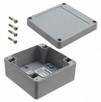 Bud Industries - PNR-2606-DG - BOX ABS GRAY 9.43"L X 4.72"W